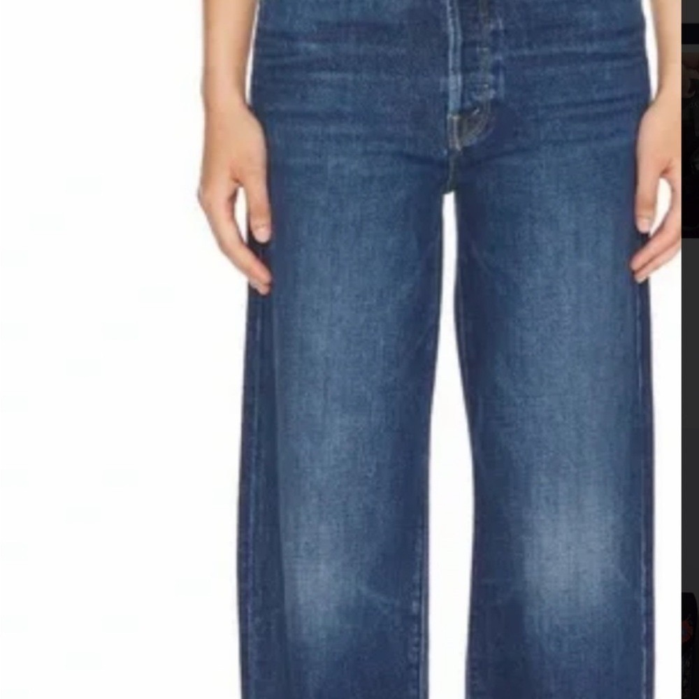 MOTHER The Spitfire Nerdy cuff jeans size 27 wide leg baggy high rise